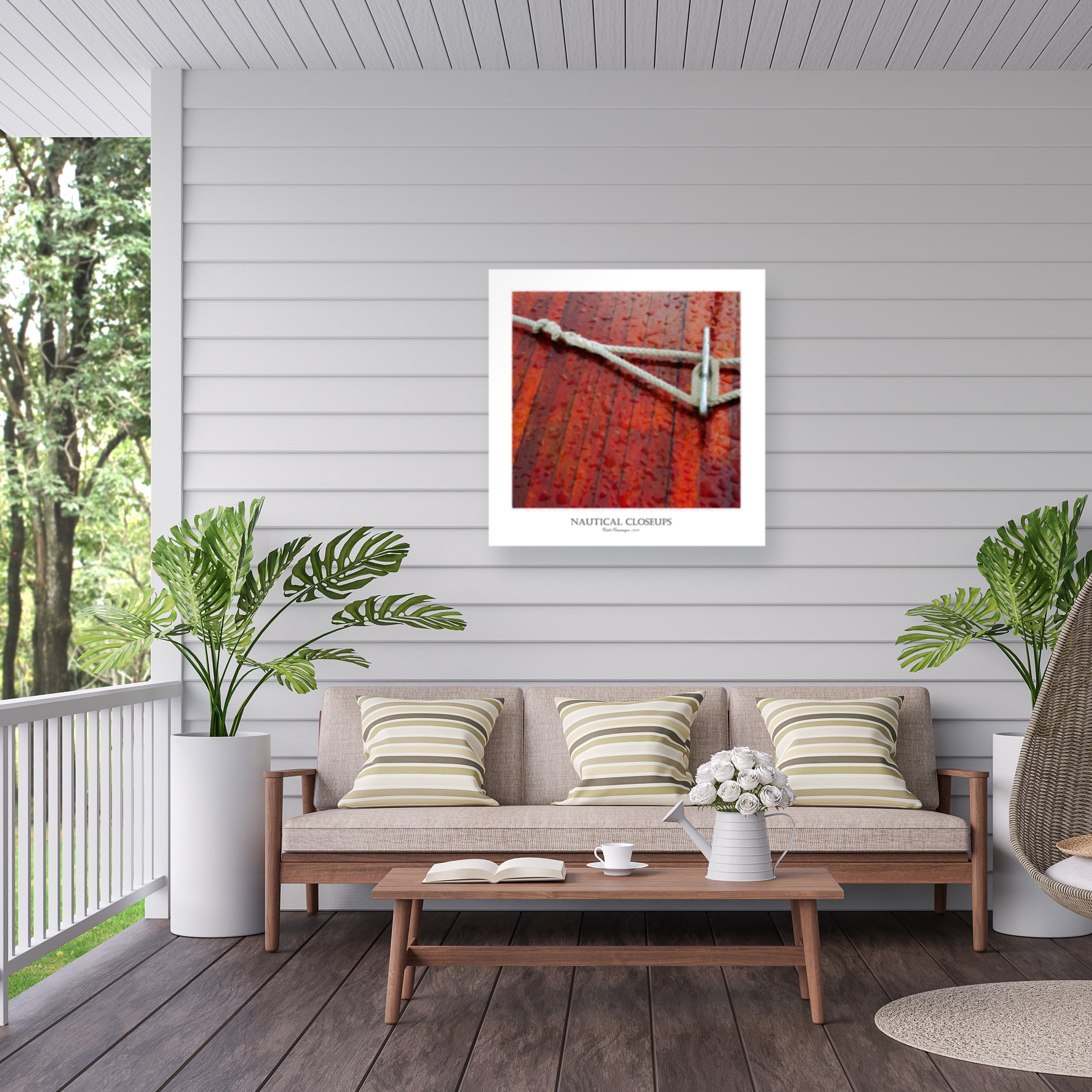 Carlos Casamayor 'Nautical Closeups 12' Outdoor Canvas 18x18