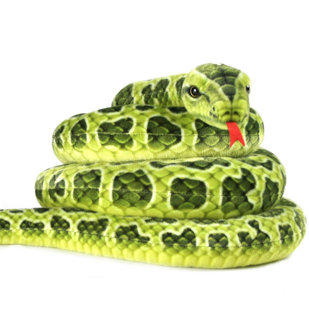 Gustavo the Green Anaconda 100 Inch Stuffed Animal Plush Snake by