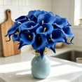 thumbnail image 5 of Artificial Calla Lily 35cm Soft Fake Flower Wedding Bouquet Decor 10pc, 5 of 7