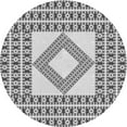 thumbnail image 1 of Ahgly Company Machine Washable Indoor Round Transitional Ash Gray Area Rugs, 3' Round, 1 of 7