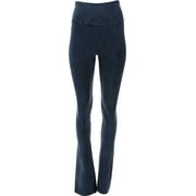 Urban X Women's Fold Over Yoga Pants Navy Blue Acid Washed S NEW 523868