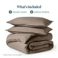 thumbnail image 3 of Bare Home Luxury Duvet Cover and Sham Set - Premium 1800 Collection - Ultra-Soft - King, Taupe, 3-Pieces, 3 of 8