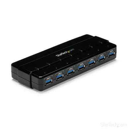 UPC: 0065030855594 | StarTech.com 7 Port USB 3.0 Hub – Up To 5 Gbps – 7 x USB – Universal Multi Port USB Extender for Your Desktop – USB Powered