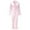 Pink, variant on Women's Solid Color Lapel Top Feather Pants Two-Piece Pajama Set Sleepwear Elegant Loungewear Comfortable Homewear Outfit Black,S