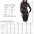 thumbnail image 5 of Women's Long Sleeve Midi Cocktail Bodycon Dress, Stretchy Ribbed Knit, High Neck(Olive 3X Plus Size), 5 of 6