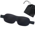 thumbnail image 1 of Sleep Eye Mask Adjustable 3D Contoured Cup Sleep Eyeshade Eye Cover with Pouch, 1 of 10
