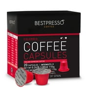 Bestpresso Premium Nespresso Coffee Pods, Colombia Pack, 120 Count