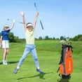 thumbnail image 7 of XDriveMax 5 Pieces Kids Golf Club Set, Junior Golf Club Set Ages 4-8 Includes Stand Bag, 5# Hybrid, 6/7#, 9/P# Irons and Putter Right Hand for Boys Girls, 7 of 7