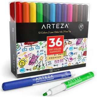 Arteza Permanent Markers Set of 60 30 Black and 30 Blue Fine Tip