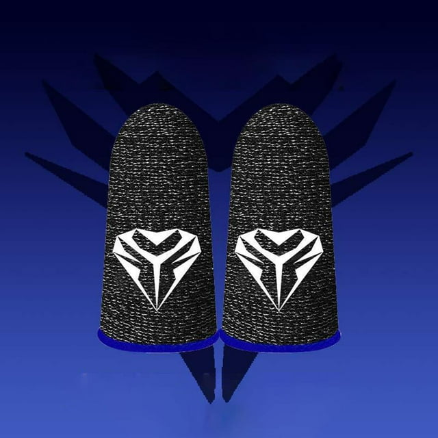 Baohd Manchons de Doigts pour Jeux Mobiles Résistants à la Transpiration et Confortables Bleu 45x25mm 1Set