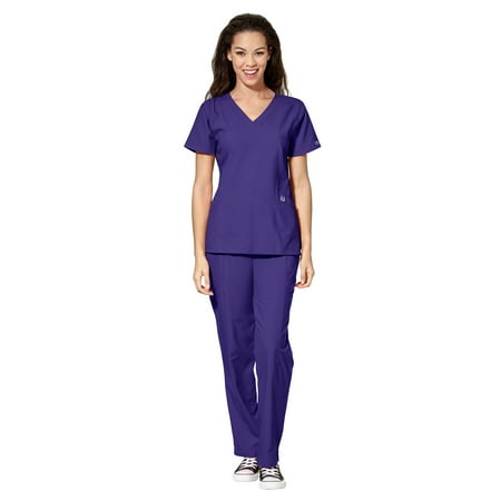

WonderWink Scrubs Set W123 Women s V-Neck Top & Cargo Pant