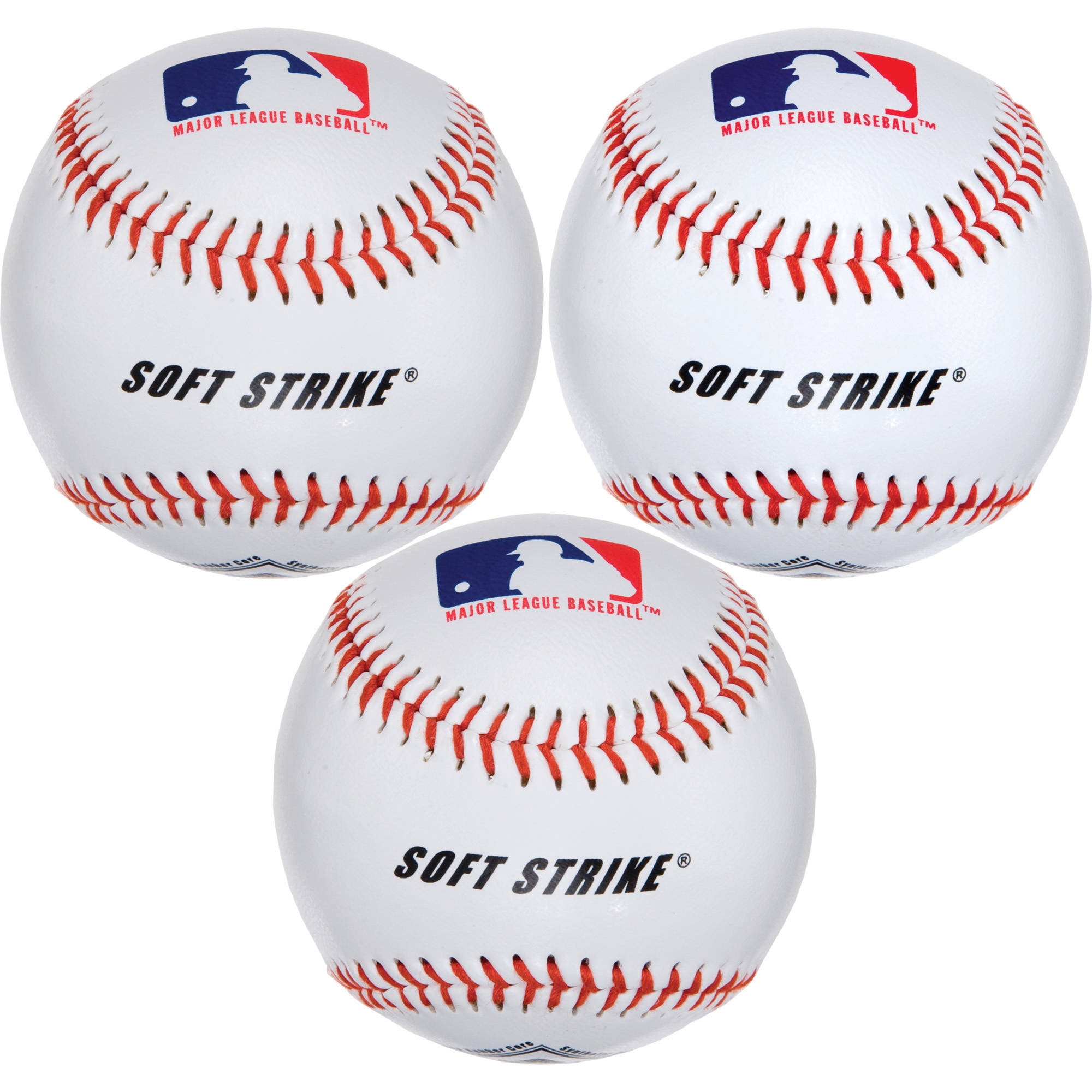Franklin Sports MLB Soft-Strike Teeballs, Official Size, 6 Pack