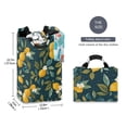 thumbnail image 2 of Yayeee Freestanding Laundry Hamper with Handle Collapsible Large Storage Basket for Clothes, Blue Lemons, 2 of 7