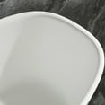 thumbnail image 4 of Cpingao (63"Lx31.5"Wx22"T) Stone Resin Solid Surface Freestanding Bathtub, Modern Elegant Design Soaking Stand Alone Tub, Matte White, Chrome Drain and Overflow Included 8823A-1600, 4 of 8