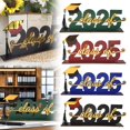 thumbnail image 1 of Black And Gold Graduation Decorations Class Of 2025 Congrats Grad Wooden Table Centerpieces Graduation Table Decorations 2025 Sign Graduation Photo Prop For Graduation, 1 of 9