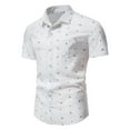 thumbnail image 2 of IROINNID Men's Summer Fashion Print Casual Business Short Sleeve Shirt, 2 of 9