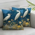thumbnail image 3 of Acheng Spring Chinoiserie Pillow Covers, Blue and White Chinoiserie Birds Flowers Throw Pillow Covers for Couch Bed Sofa Cushion Farmhouse Room Decor  Set of 2(Two Sides Print) 12x12in, 3 of 7