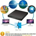 thumbnail image 6 of JGOO USB 2.0 External CD-RW Optical Drive with Accessories Included, 6 of 7