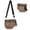 Brown Grid, variant on Bum Bags for Women,Fanny Pack Crossbody Bags,Trendy Crescent Shoulder Bags for Ladies,Sling Bag Half Moon Purse,PU Leather Belt Bag with Adjustable Strap(Grey)