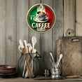 thumbnail image 7 of 1pc Italian Coffee Art Deco Metal Sign, 8x8 Inch Round Aluminum Wall Plaque, Vintage-Inspired Festive Decor for Indoor, Outdoor, Farm, Restaurant, Garden, Bar, Café, Gym, 7 of 7