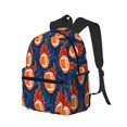 thumbnail image 2 of Daiia American Football and Fire Flames School Backpack for Men Women, Unisex Large Waterproof Bookbag Schoolbag Casual Daypack for High School/College/Teens/Travel/Work Black, 2 of 8