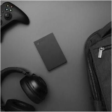 Seagate Game Drive for Xbox 5TB External USB 3.2 Gen 1 Portable Hard Drive with Green LED Bar - Black