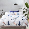 thumbnail image 4 of Juego de cama de algodón puro Ormromra Funda de almohada y Funda de edredón Queen, 4 of 8