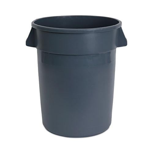 Boardwalk Round Waste Receptacle LLDPE 32 gal Gray 32GLWRGRA