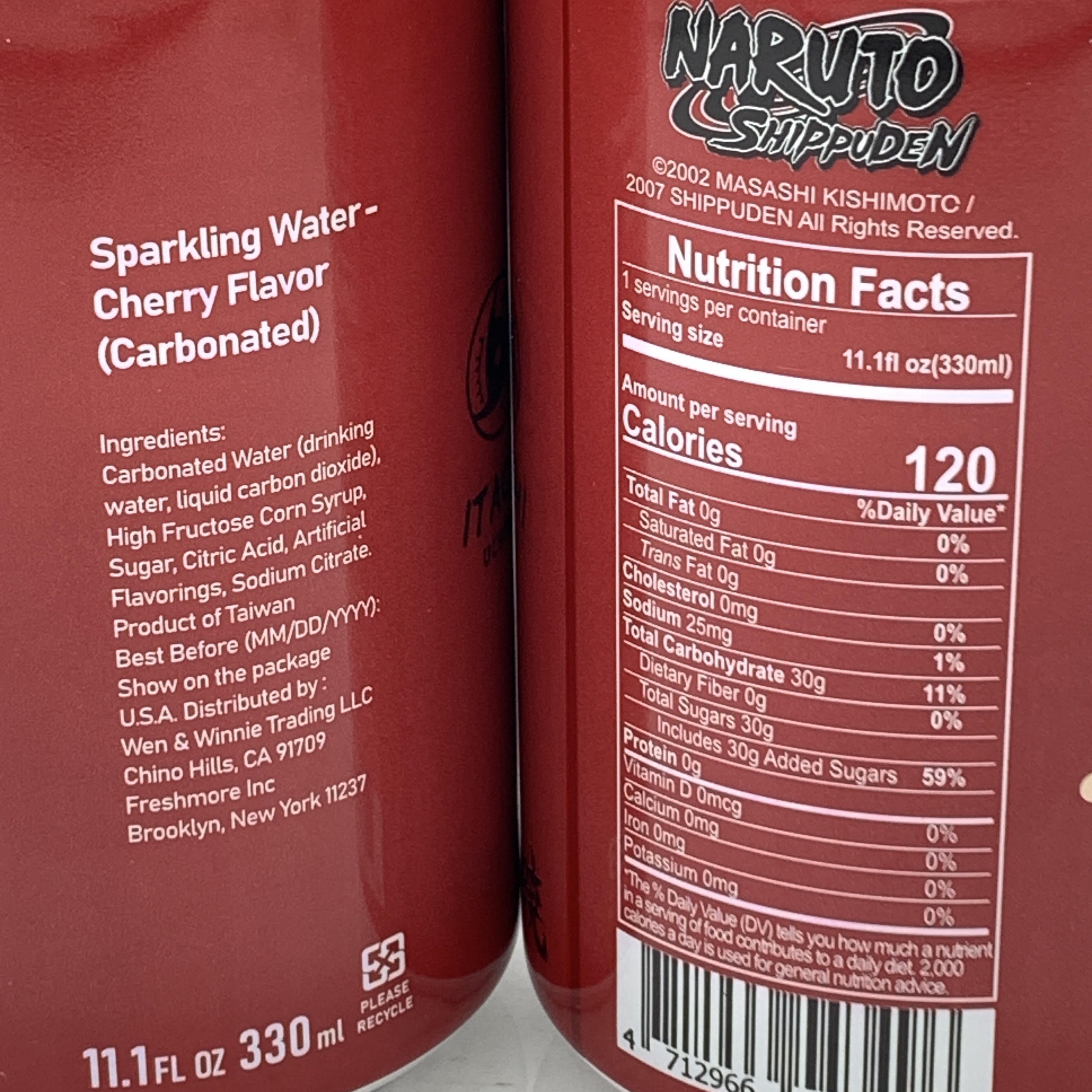 Naruto Shippuden - Ocean Bomb Flavored Soda 330ml