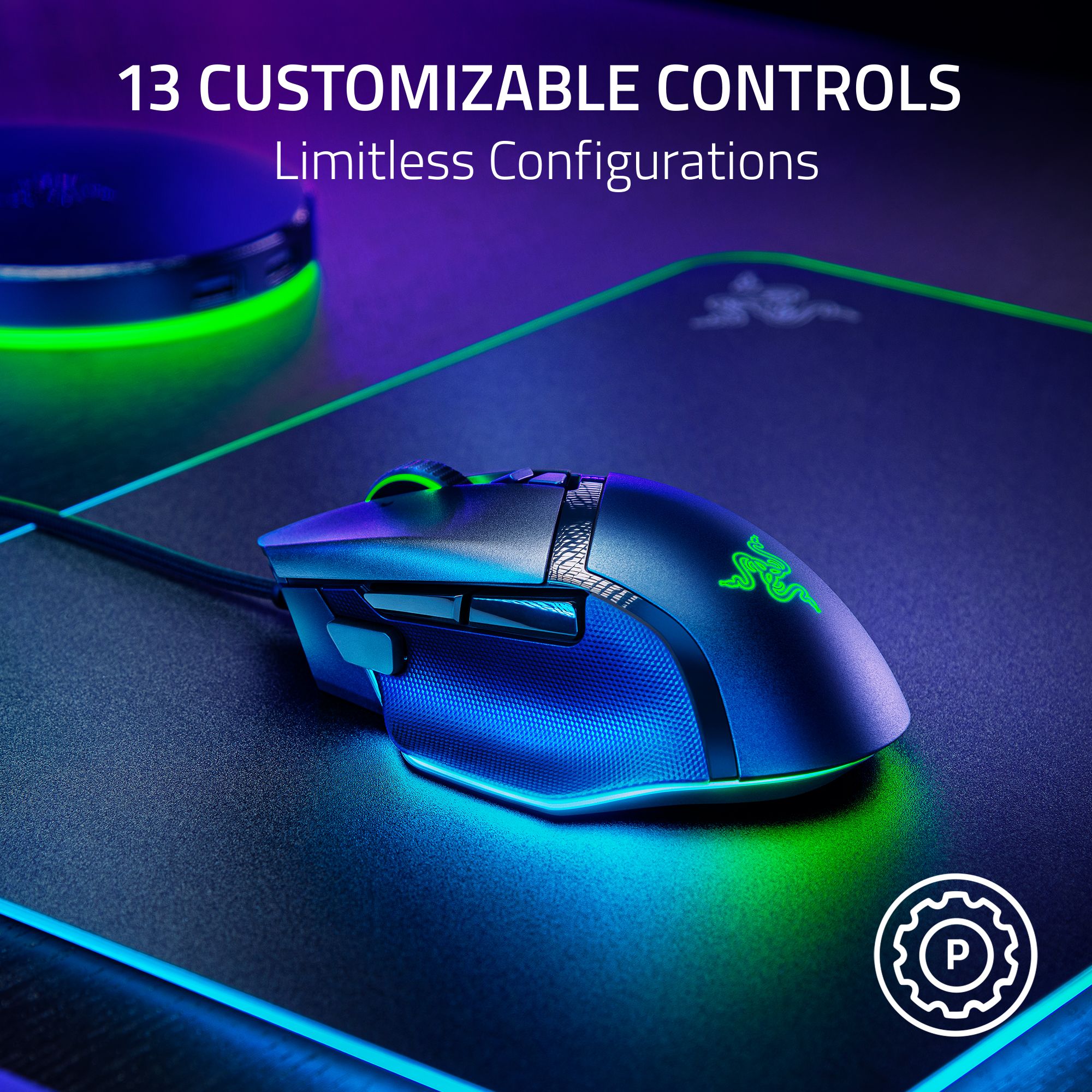 Razer Basilisk V3 35K Wired Gaming Mouse, Black photo 4