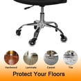 thumbnail image 4 of Ruedas para silla de oficina Juego de 5 resistentes y seguras para todos los pisos, incluido el reemplazo de goma de 3 "de madera dura para tapetes de escritorio, 4 of 5
