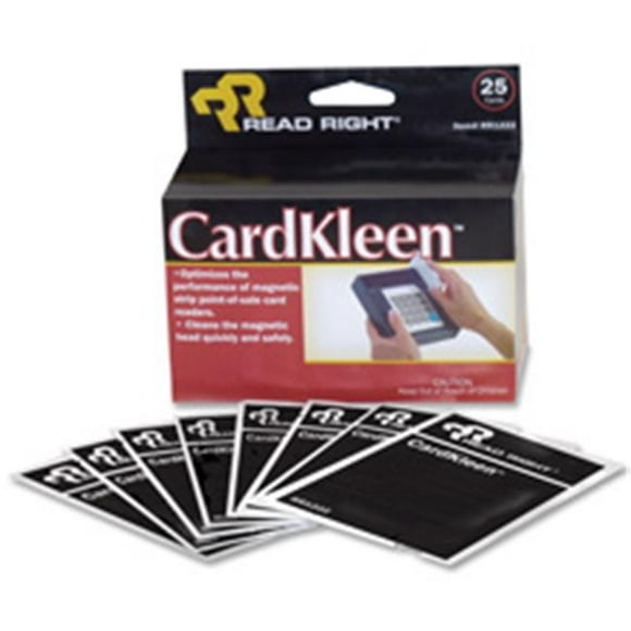 Read-Right Cardkleen- Presaturated- 2-.50in.x5-.25in.x4-.50in.-
