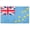 3x5 ft Nylon Flag, variant on AGAS Tuvalu Flag 4x6 inch - 11" Plastic Pole 100% Polyester Stitched Edges Tuvaluan Polynesian Island Mini Flag on a Stick