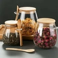thumbnail image 3 of 1pc Airtight Food Containers Kitchen Storage Pots Glass Jar with Lid Sealed Canister Sugar Tea Cans Hermetic Kitchen Coffee Jars, 3 of 10