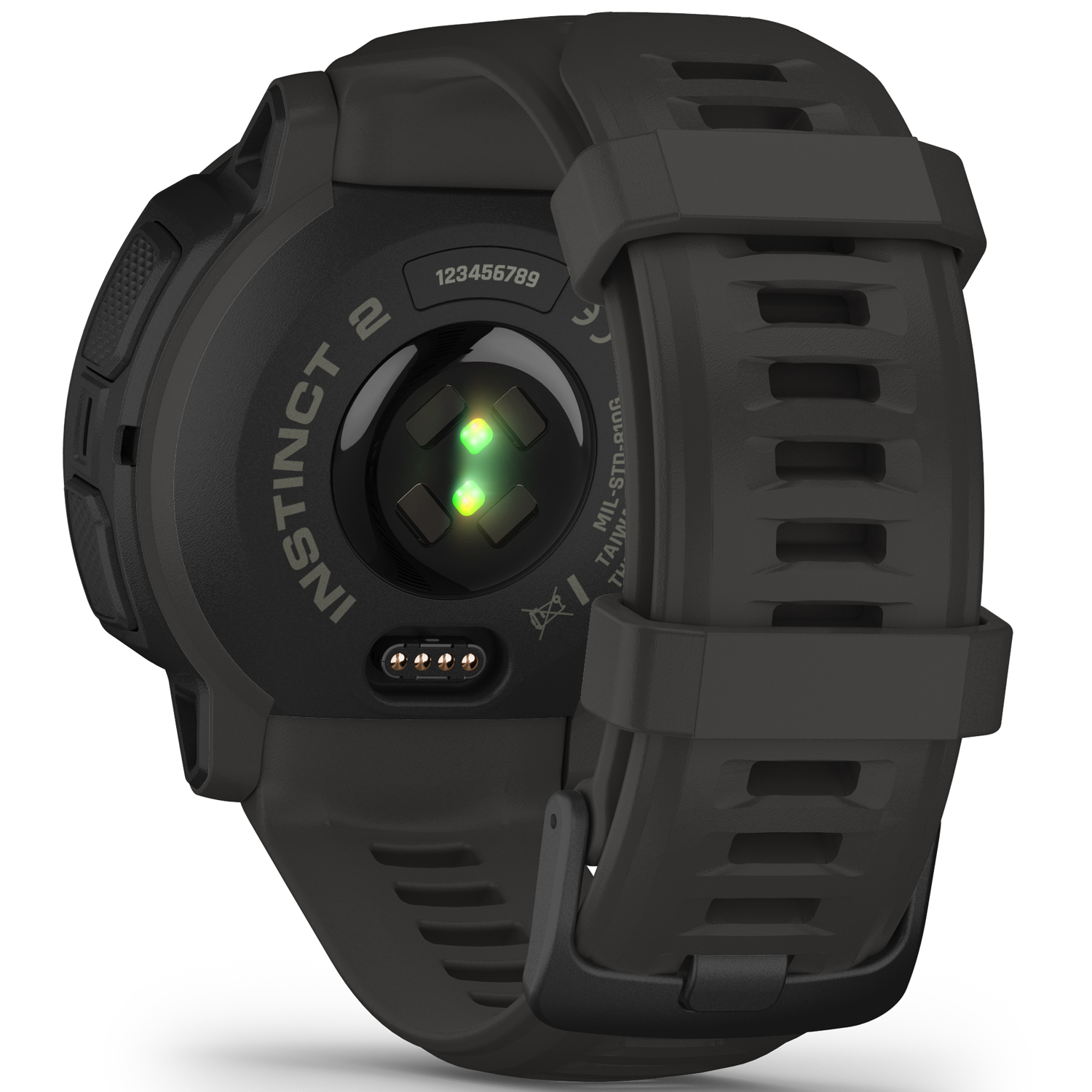 Garmin Instinct 2 Solar, GPS Outdoor Watch, Solar Charging Capabilities, Multi-GNSS Support, Traceback Routing, Graphite