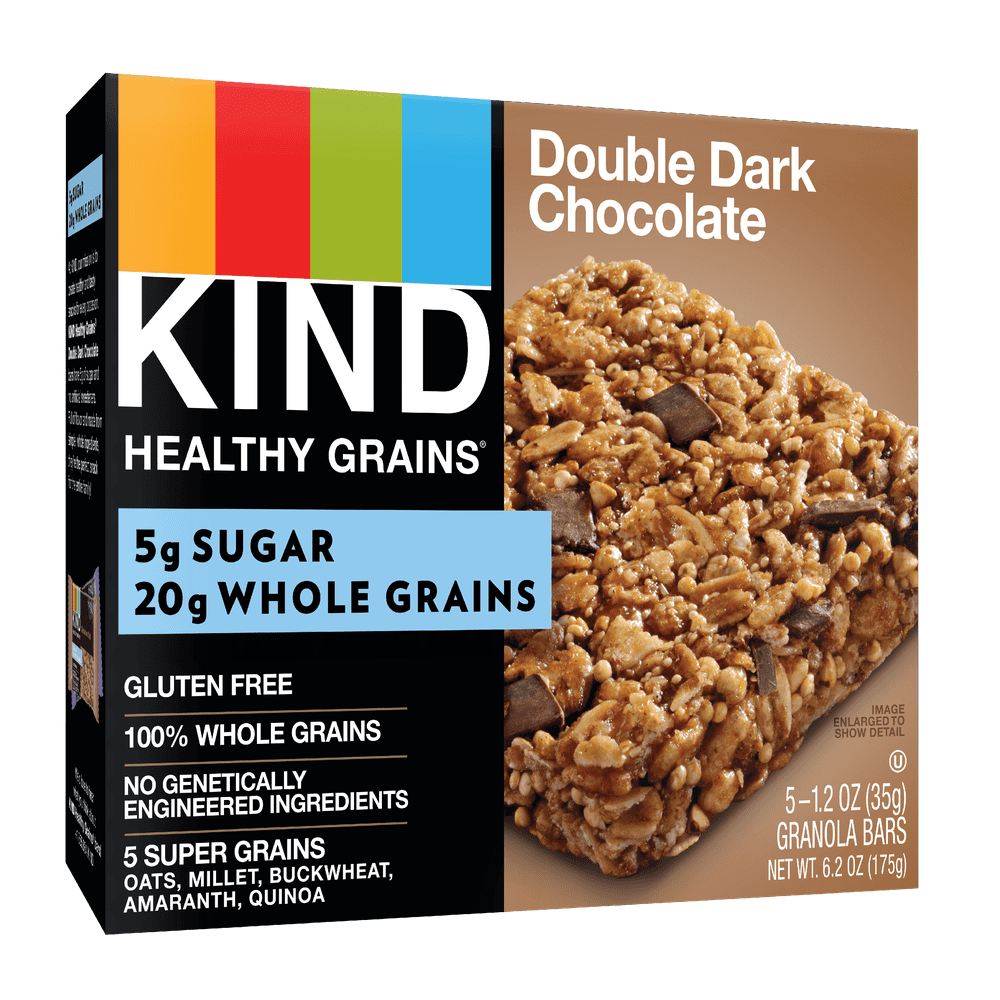 KIND Healthy Grain Bars, Double Dark Chocolate Granola Bars, Gluten