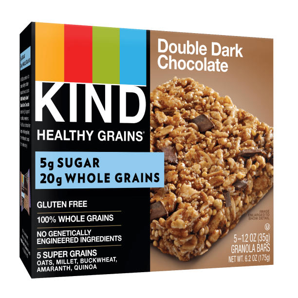 KIND Healthy Grain Bars, Double Dark Chocolate Granola Bars, Gluten