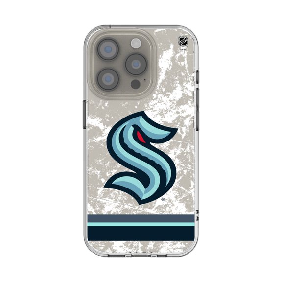 Seattle Kraken iPhone Stripe Clear Ice Case