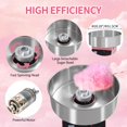 thumbnail image 3 of 1050W Electric Cotton Candy Machine Floss Maker with Stainless Steel Bowl, Sugar Scoop for Family and Various Party (Pink), 3 of 18