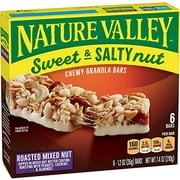 Nature Valley Granola Bars, Sweet And Salty Nut, Roasted Mixed Nut, 6 Count