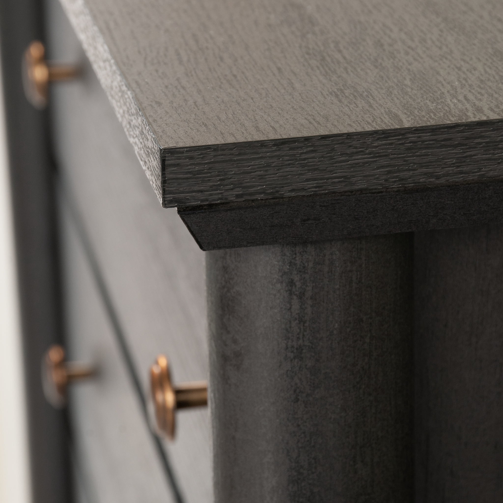 My Texas House Monroe 5-Drawer Dresser, Raven Black Oak Finish