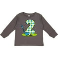thumbnail image 3 of Inktastic Argyle Golf 2nd Birthday Boys Long Sleeve Toddler T-Shirt, 3 of 5