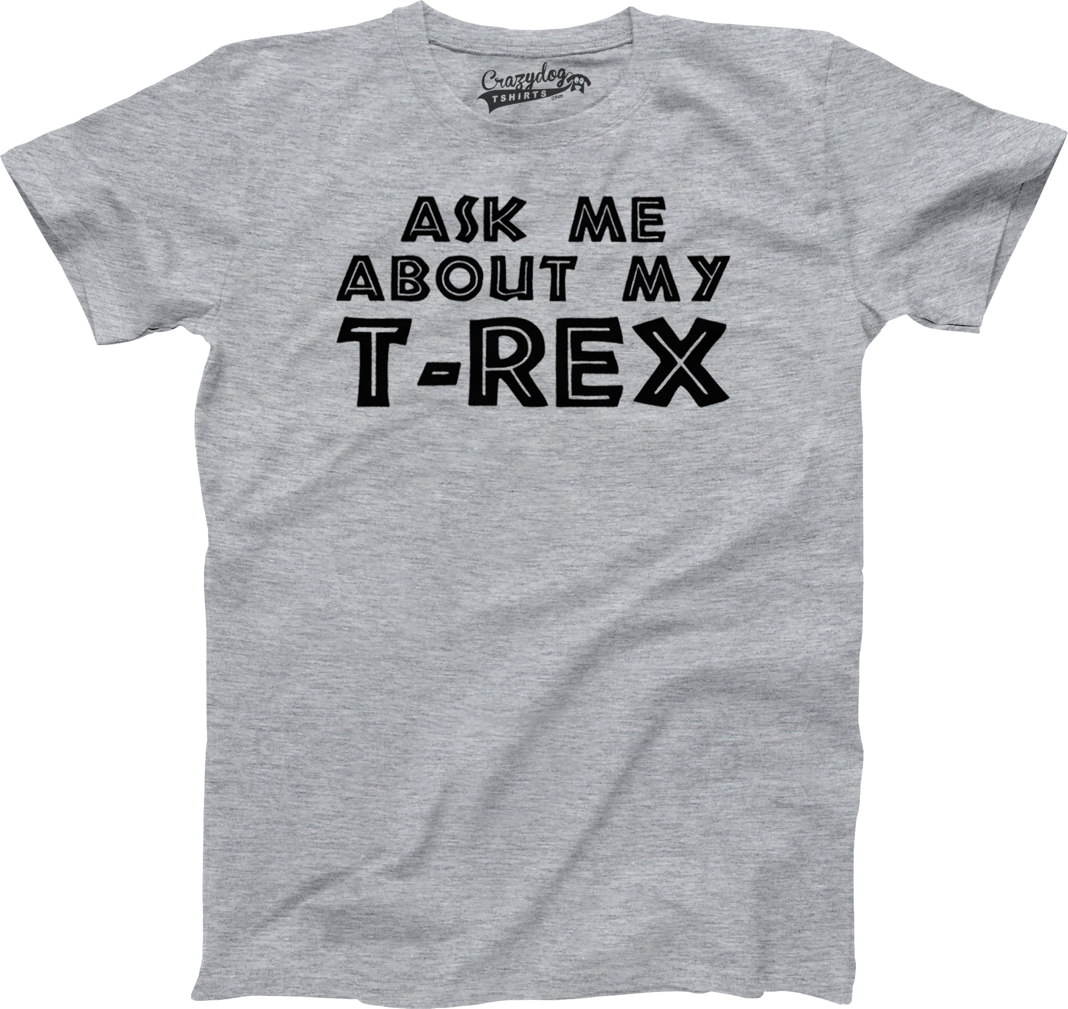 Toddler Ask Me About My Trex T Shirt Funny Cool Dinosaur Flip Humor Tee for Kids 