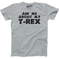 thumbnail image 2 of Youth Ask Me About My Trex T Shirt Funny Cool Dinosaur Flip Graphic Print Kids, 2 of 8