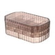 thumbnail image 5 of Caja de almacenamiento de joyas, bandeja para pendientes, organizador de joyas de 3 capas con múltiples rejillas, multifuncional, gran capacidad para Marrón Yinane Bandeja de almacenamiento de joyas, 5 of 8