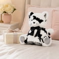 thumbnail image 4 of Spooky Kitty Plush Toy Halloween Black White Design Soft Cuddly 15.75 Inch, 4 of 5