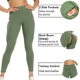 thumbnail image 3 of QRIC Yoga Pants for Women with Pockets High Waisted 4 Way Stretch Workout Leggings for Women, 3 of 6