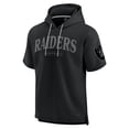 thumbnail image 2 of Unisex Fanatics  Black Las Vegas Raiders Elements Ready Short Sleeve Pullover Hoodie, 2 of 3