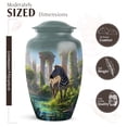 thumbnail image 2 of JAGASY Zebra Urn for Ashes Male & Female - Monuments Urn for Funeral - Large Forest Cremation Urns for Adult Male & Female - Grey Urns for Couples (10 Inch), 2 of 7