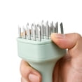 thumbnail image 3 of Cook With Color Stainless Steel Meat Tenderizer, Needle Blade Tool for Marinade and Steak, Sage, 3 of 5
